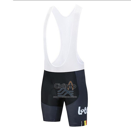 Lotto Soudal Ropa Ciclismo Culotte Corto 2020 Mangas Cortas Negro Rojo Blanco